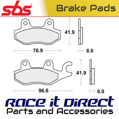 Pastillas de freno delanteras para Kawasaki Ninja 250 R 2008-2012 DS-1 Road Racing SBS Foto 1 de 4