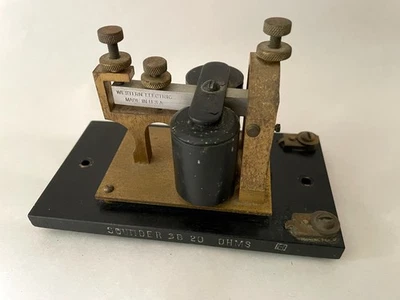 Western Electric Telegraph Sounder - 3B 20 OHMS – Vintage Antique - Morse Code - Image 1 of 4