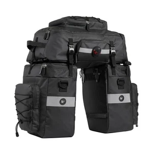 Borsa portapacchi bici borsa posteriore impermeabile 3 in 1 borsa sedile posteriore ciclismo - Foto 1 di 13