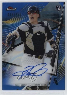 2020 Topps Finest Blue Refractor /150 Zack Collins #FA-ZC Rookie Auto RC - Image 1 of 2