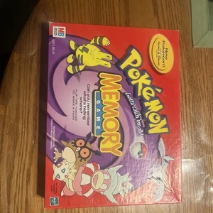 Vintage Pokemon Memory Game 2000 Y2K Gold & Silver Edition Complete 48 Tokens - Picture 1 of 8