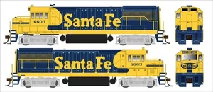 Bowser 25177 HO Scale GE U25B Phase IIa - LokSound and DCC Santa Fe 6609 - Picture 1 of 1