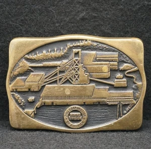 WF09124 VINTAGE 1996 **ZINC CORPORATION OF AMERICA MINING DIVISION** BELT BUCKLE - Picture 1 of 2
