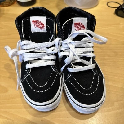 Vans Niños Talla 13.5 Negro Zapatos de Skate  Foto 1 de 4