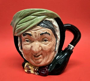 ROYAL DOULTON ~ Made in England ~ Sairey Gamp ~ Large 32oz Toby Mug ~ D5528 EUC! - Picture 1 of 12