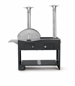 FONTANA FORNI Forno-barbecue cottura ibrida PIZZA&CUCINA DOPPIO in acciaio - Foto 1 di 1