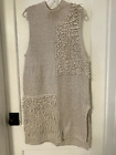 PILCRO FROM ANTHROPOLOGIE SWEATER LONG VEST W/SIDE SLITS AND HIGH LOW LENGTH