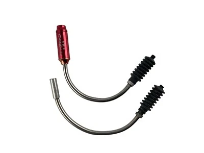 TEKTRO Führungsrohr V-Brake V-Bremse Vintage Kabelführung 2 Stück Silber ROT - Bild 1 von 3