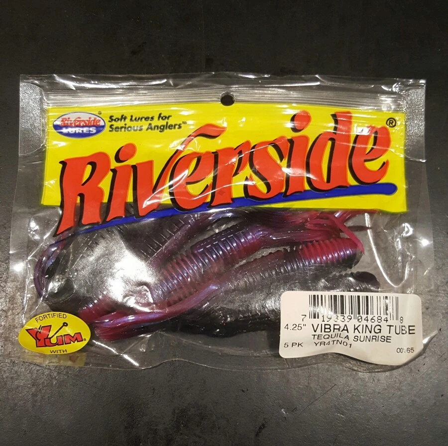 Riverside Lures - 4 1/2" Vibra king Tube 5pk Tequila Sunrise - Image 1 of 2