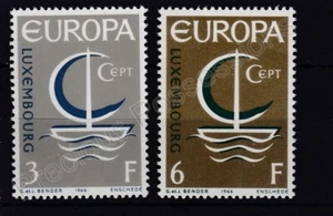 EUROPA MNH STAMP SET 1966 LUXEMBOURG BOAT SHIP SG 783-784 - Picture 1 of 1