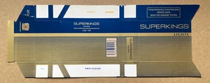 FLAT UNUSED VINTAGE CIGARETTE 20 PACKET JOHN PLAYER SUPERKINGS LIGHTS - Picture 1 of 1