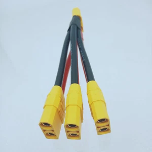 Cable Amass XT90 Enchufe Paralelo 3 Hembra a 1 Macho 10CM 10AWG para Batería Drone - Imagen 1 de 2