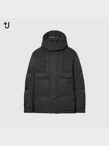 UNIQLO +J Down Oversized Parka Puffer Jacket Black size XS - Picture 1 of 11