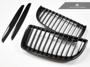 AUTOTECKNIC CARBON FIBER FRONT GRILLE - BMW E90 E91 325I 328I 330I 335I SEDAN - Picture 1 of 2