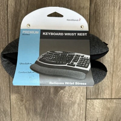 HandStands-KEYBOARD WRIST REST-Premium Beaded Rellives Wrist Stress Two Sided - Image 1 of 2