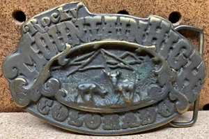 Vintage Rocky Mountain High Colorado 1975 Adezy Brass - Picture 1 of 6