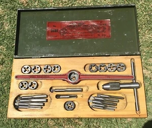 Vtg Craftsman 5460 Tap & Die Set with Wood / Steel Case! 1950’s! Free Shipping! - Picture 1 of 13