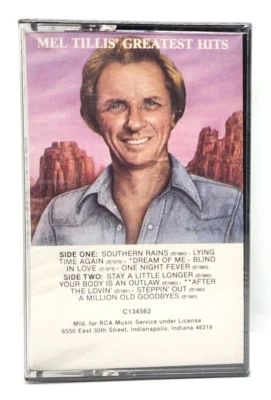 MEL TILLIS / MEL TILLIS' GREATEST HITS CASSETTE *MINT* ~ 1982 ELEKTRA / ASYLUM - Image 1 of 4