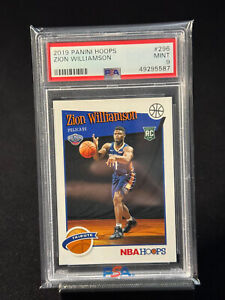 2019-20 Panini NBA Hoops Tribute Zion Williamson #296 PSA 9 Rookie RC