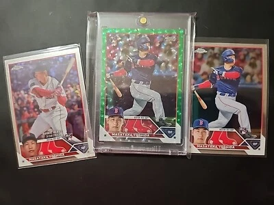2023 Masataka Yoshida Chrome Rc + Debut & Green Foil /499 - Image 1 of 2