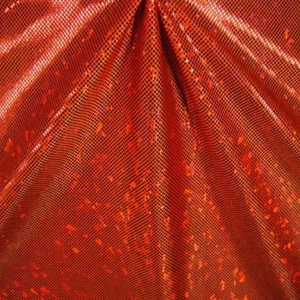 TELA NARANJA HOLOGRAMA METÁLICO SPANDEX - Imagen 1 de 1