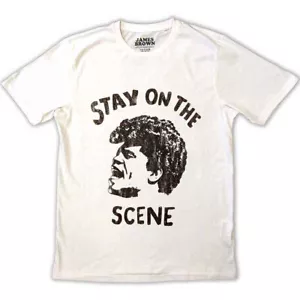 James Brown Stay On The Scene T-Shirt White New - Picture 1 of 1