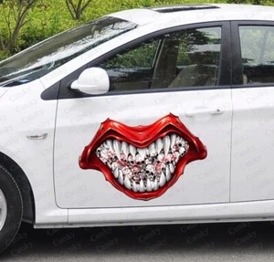 Vampire Skull Mouth Car Decal, 58cm x 70cm - Side Door Graphic Stickers - Bild 1 von 1
