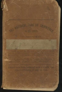 1899 The National Bank of Commerce in St. Louis Account/Savings Book - Picture 1 of 3