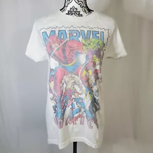 Small Classic Marvel Comics Avengers Group White Tee - Imagen 1 de 5