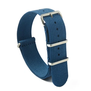 Military Diver One Piece Nylon Woven Single Pass Watch Strap Band Mens18/20/22mm - Picture 1 of 12