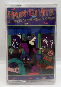 HAUNTED HITS Cassette Tape 1996 Compilation Halloween Haunt Rhino - Imagen 1 de 3