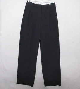 Pantalones Wilfred Aritzia The Effortless 8 negros plisados pierna ancha cápsula minimalista - Imagen 1 de 13