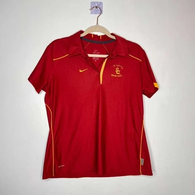 Polo acuático Nike USC Trojans para hombre - talla pequeña - rojo - manga corta Foto 1 de 4