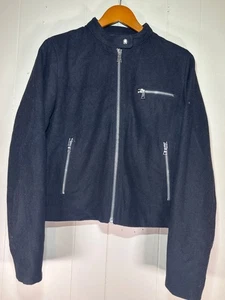 GAP Damen Zip Biker True Black Jacke Vintage Large - Bild 1 von 7