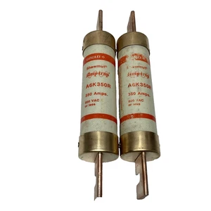 2-Gould Shawmut A6K350R Amp-trap Fusible 350 Amp 600v Limpio y Probado - Imagen 1 de 4
