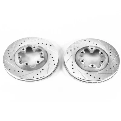 PowerStop Evolution Drilled Slotted Rotors Pair Front For Chevrolet Colorado - Image 1 of 3