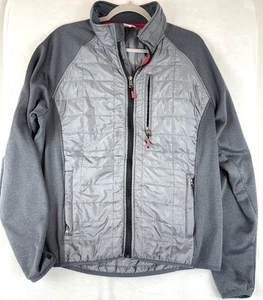 ORVIS Womens Puffer Jacket Quilted Gray Classic Collection Zip Size Large - Picture 1 of 12