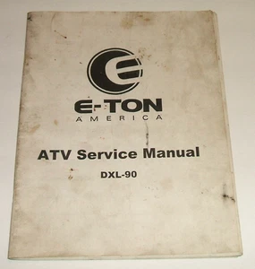 Manual de servicio Eton Dxl-90 ATV DXL 90 Eton taller de reparación - Imagen 1 de 6