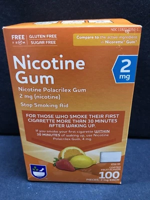 Rite Aid Nicotine Gum 2mg Fruit 100 Pieces Exp 07/2026 Compare To Nicorette Foto 1 de 4