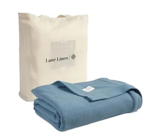 LANE LINEN Oversized King Blankets – Soft Cotton Blanket with Herringbone Wea... - Picture 1 of 6
