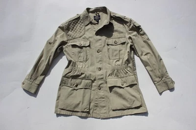 Jaqueta Willis & Geiger Safari Masculina Média M Bege Hemingway Bush Jaqueta Vintage - Imagem 1 de 4