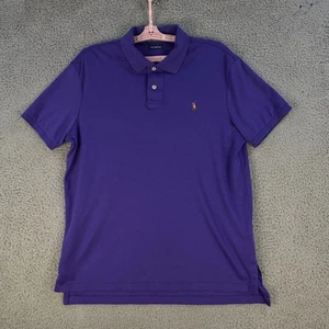 Camisa Polo Ralph Lauren Para Hombres Grande Púrpura Pima Tacto Suave 100 Algodón Polo - Imagen 1 de 10