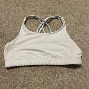 Athleta Girl Sports Bra Size 12 White - Picture 1 of 5