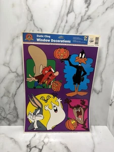 1997 Looney Tunes Halloween statisch klammernde Fensterdekorationen Käfer Daffy Taz - Bild 1 von 4