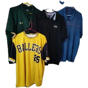 Herren Sport Polo Trikot Paket 4 Shirts XL XXL Adidas Under Armour Tommy Hilfiger - Bild 1 von 14