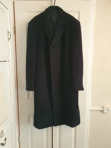 Gorgeous Men's Woolen/ Cashmere Blend Single Breasted Overcoat - Picture 1 of 5