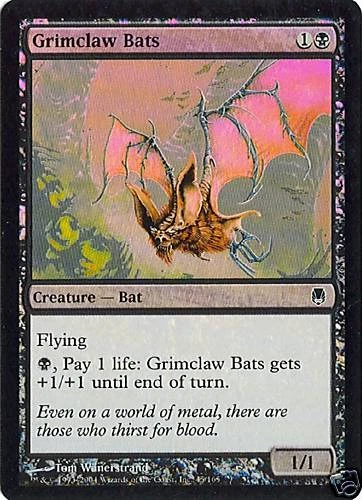 MTG - Darksteel - Grimclaw Bats - 2X - Foil - NM - Image 1 of 1