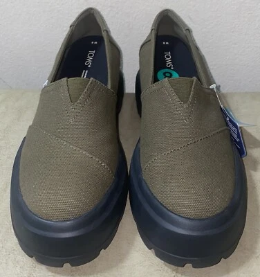 TOMS Alpargata 战斗厚底乐福鞋女式 8 码运动鞋休闲鞋 — 第 1/4 张图片