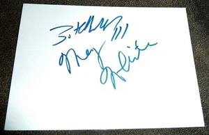 THE WHITE STRIPES SIGNED AUTOGRAPHED WHITE MOUNTING CARD IN PERSON UACC DEALER - Picture 1 of 1