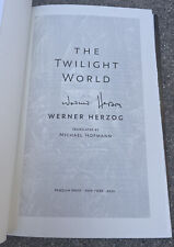 Werner Herzog signed Book The Twilight World With Proof